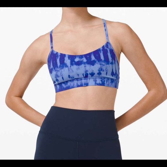lululemon flow y bra blue